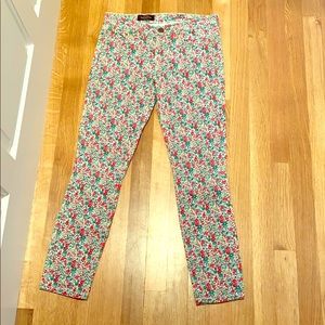 Jcrew Liberty print toothpick jeans - size 25